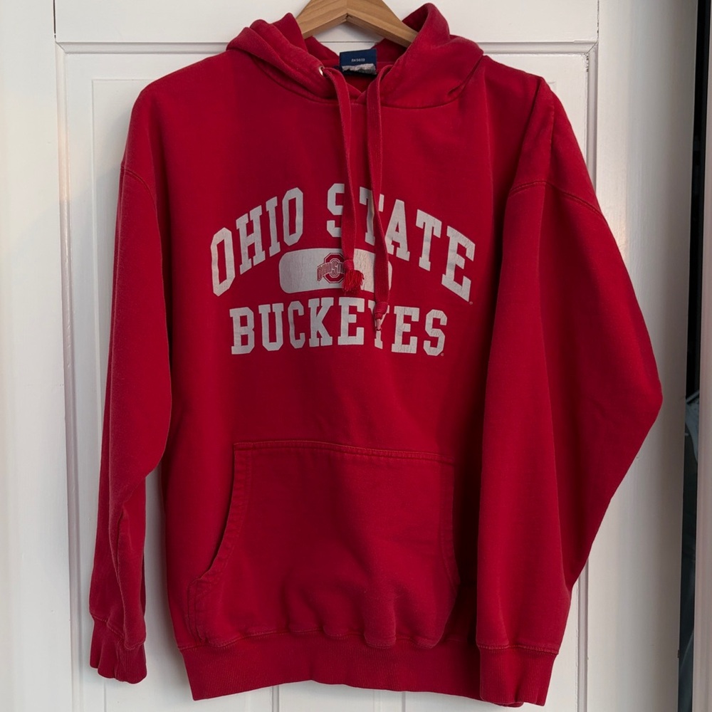 Vintage oversized Ohio State Buckeyes Red Hoodie Size L/XL
